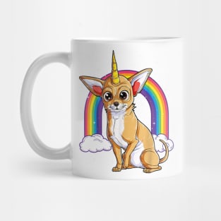 Chihuahua Unicorn Rainbow Mug